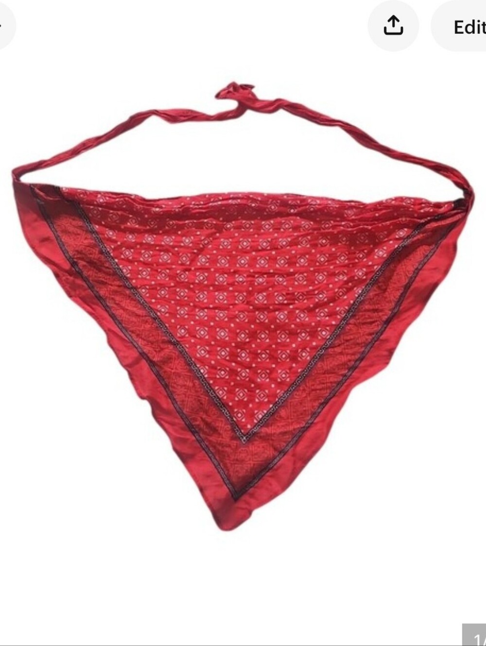 Free People Skinny Scarf NWT Red / Black